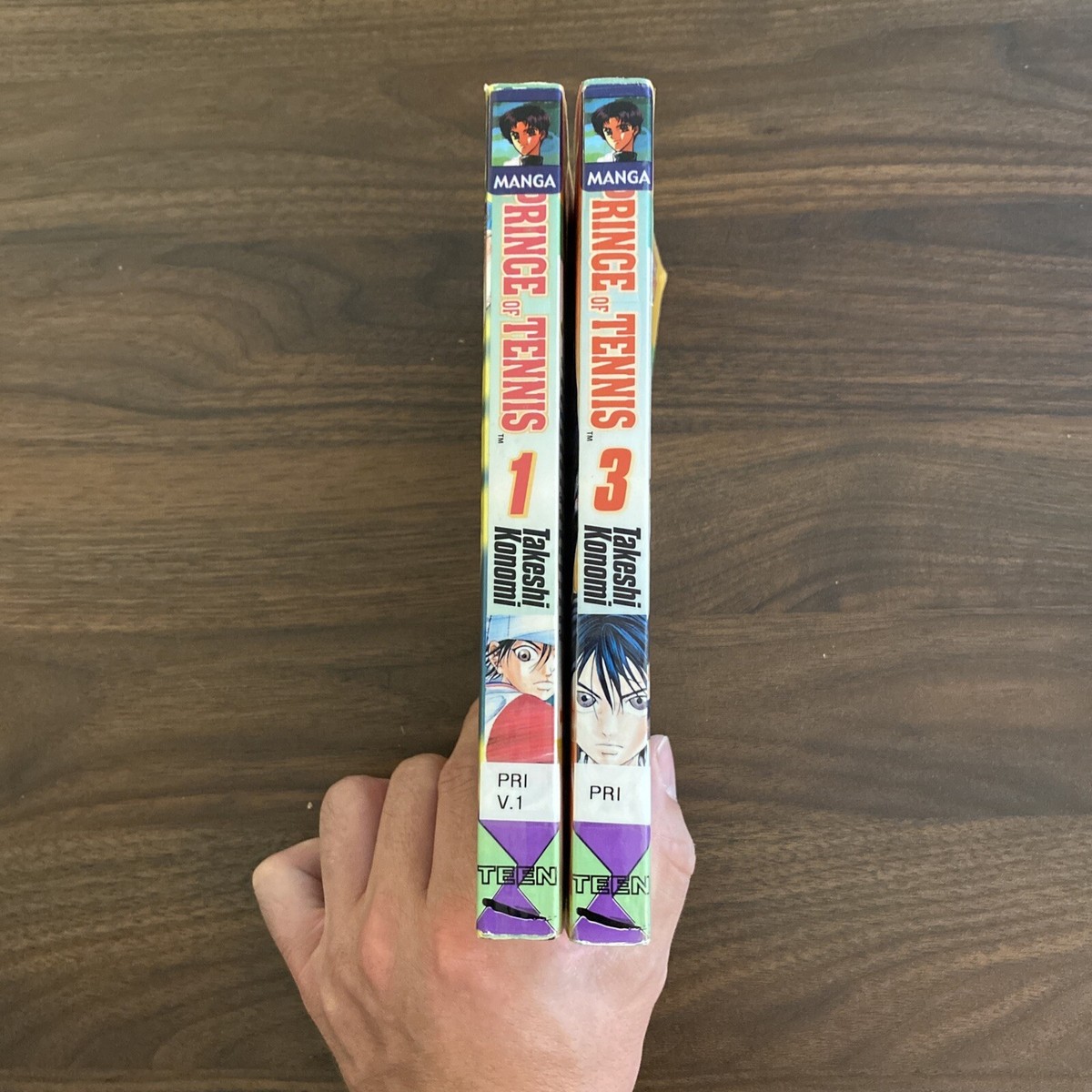 The Prince of Tennis, Volume 1 & 3. Takeshi Konomi Manga