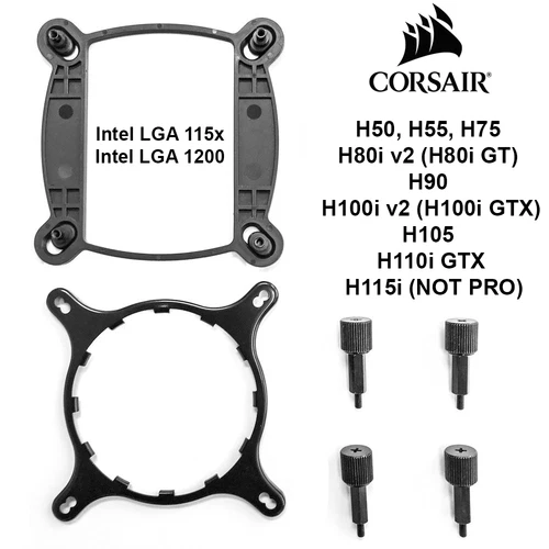 Corsair Hydro Series - Intel LGA Bracket Kit - CHECK LISTING FOR COMPATIBILITY 