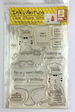 Inky Antics Stamp Set - BAKING KITTY HoneyPOP Set - 11047MC - Clear