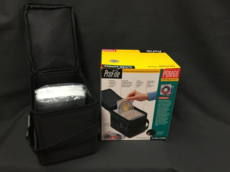 FOUR Case Logic ProFile CD Player Cases 60 CD Capacity PDM60 NEW - Image 4 of 4