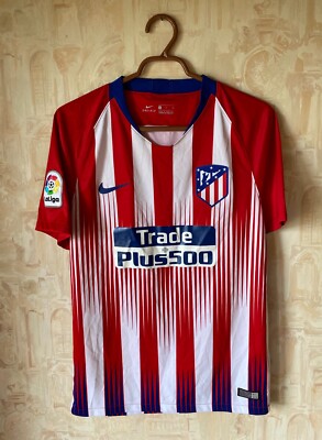 ATLETICO MADRID 2018 2019 HOME FOOTBALL SHIRT JERSEY NIKE SIZE S