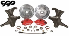58-64 Chevy Impala Belair Wilwood D52 12" Disc Brake Conversion Drop Spindle Kit