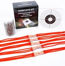 ✅ Fionda Professionale Kit per Fionda 5 Elastici 500 Sfere Fionda potente fionda