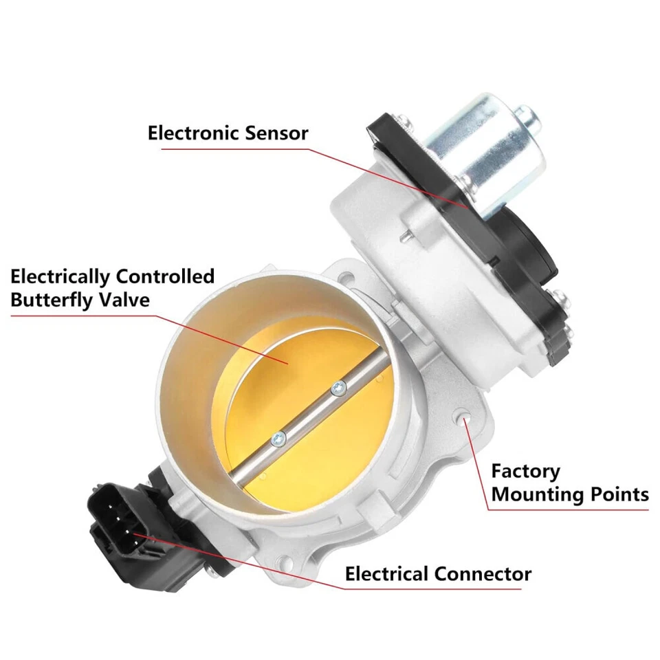 For Ford Explorer Mercury Mountaineer 2004-10 Mustang 2006-10 4.0L Throttle Body - Image 3 of 4