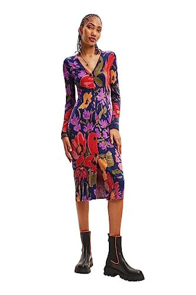 (TG. XXL) Desigual Vest_Delaware Dress, Materiale Finitura:, XXL Donna - NUOVO