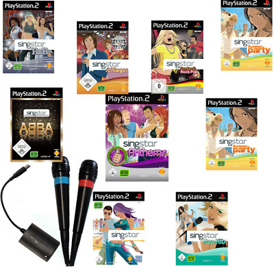 PS2 Playstation 2 Singstar Spiele Party, 80s, Abba, Schlager Micros Auswahl