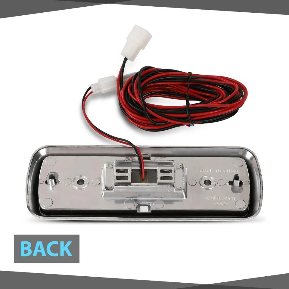 Dome Light Lamp Assembly Chrome Base Fit For 60-72 Chevy GMC Pickup C/K 10 20 - Imagem 3 de 4