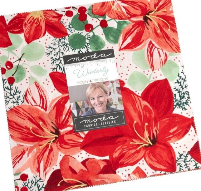 WINTERLY Layer Cake Moda Robin Pickens Christmas fabric quilting sewing 48760LC - Image 3 of 4