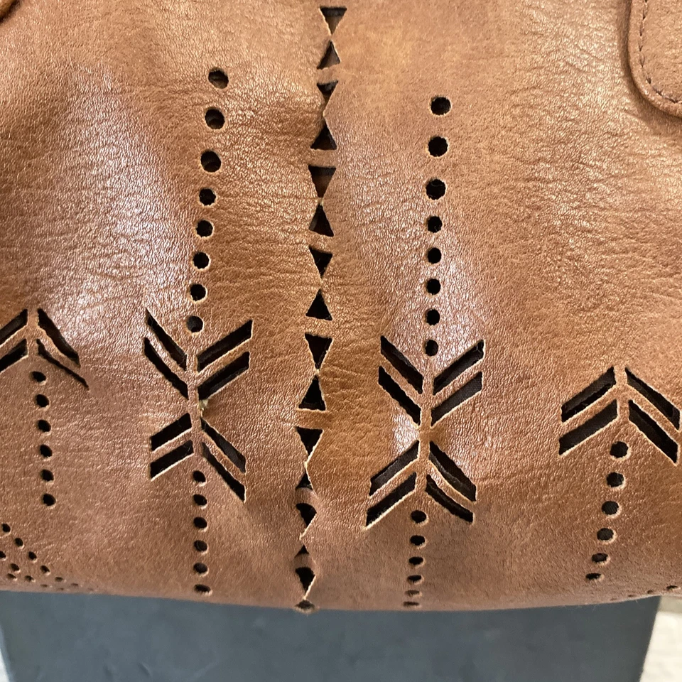 O'NEILL Bolso de Mano Cartera Viaje Boho Hippie Marrón Western Tribal Azteca RARO Foto 3 de 4