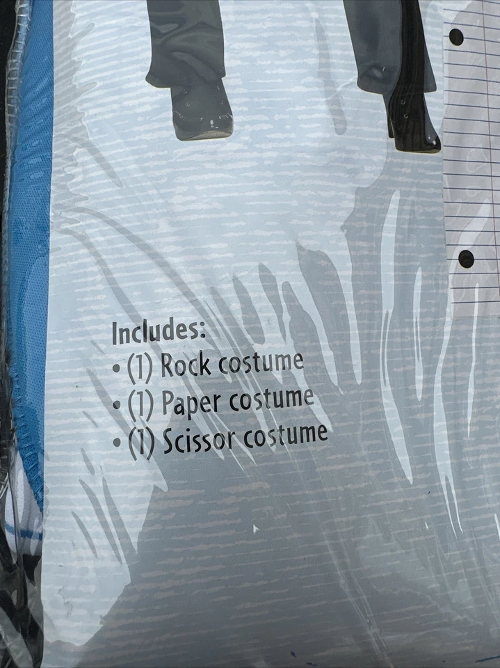 Fun World 130994 Rock, Paper, Scissor Costumes Size 14 - 3 Costumes - Image 2 of 4