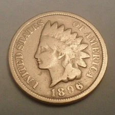 1896 P Indian Head Cent / Penny CULL **FREE SHIPPING**