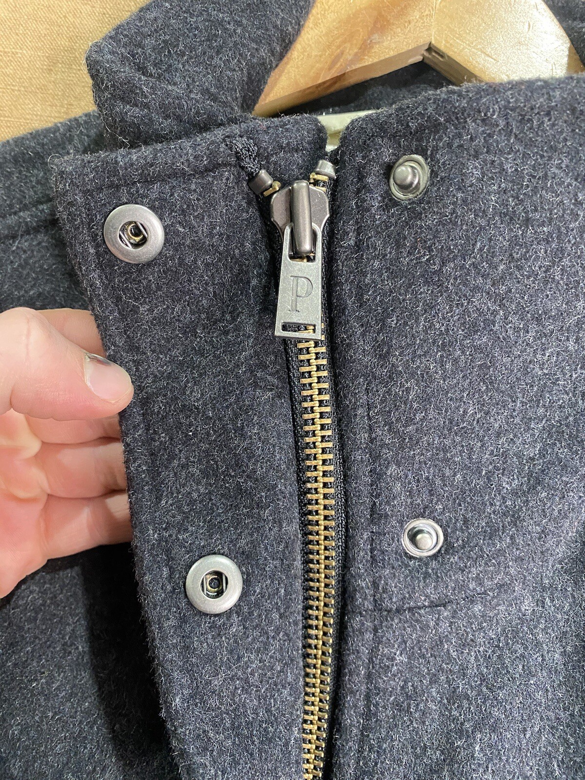 Pendleton Wool Overcoat Jacket Glacier Stripe Gre… - image 2