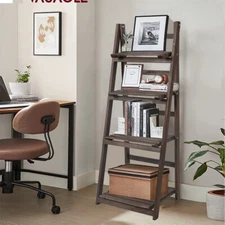 Ladder Shelf Bookshelf Storage Rack Plant Stand Kitchen Bedroom Home Decor Brown