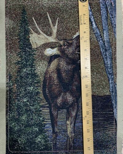 Neue Gobelin Panel Elch ca. 12' x 17" Stück/Platte - Bild 4 von 4