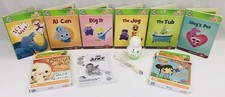 LEAP FROG TAG JUNIOR LEARNING SYSTEM LOT 8 BOOKS  READER CORD TESTED