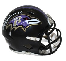 Mini casco Beckett 37455 autografiado por Ray Lewis Baltimore Ravens Speed