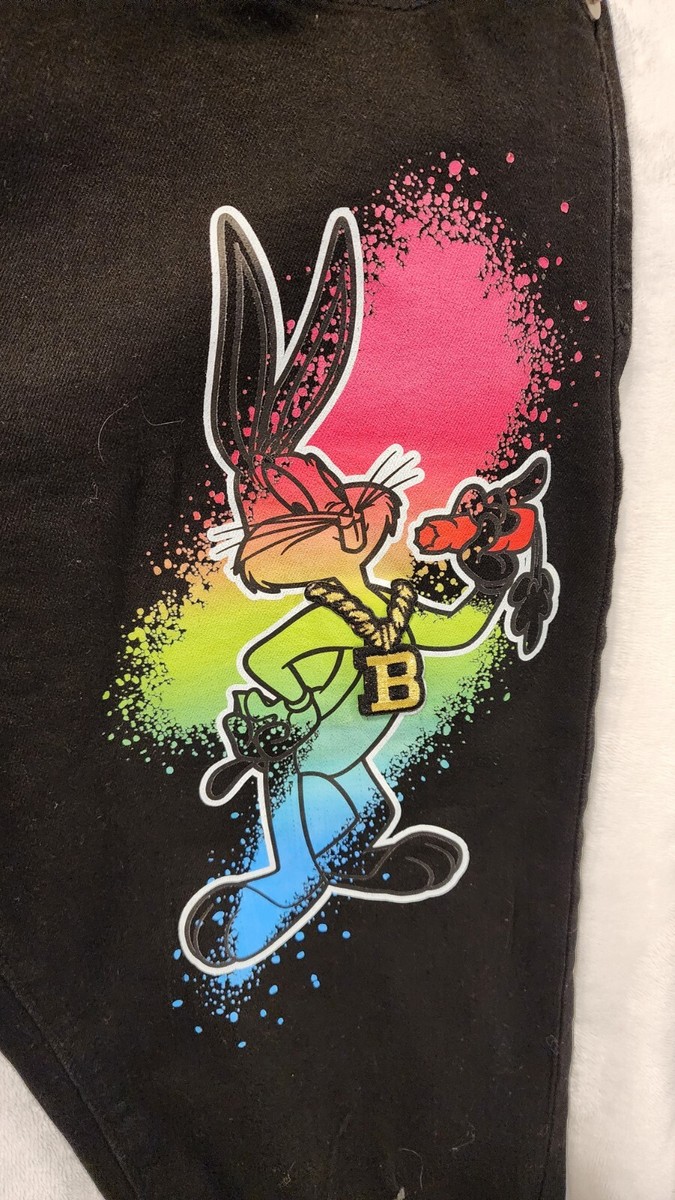 Looney Tunes Jeans Sz 34 Bugs Bunny Distressed Destroyed