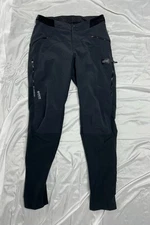 Gore Wear Men Medium Fernflow Pants Black Adjustable Waistband Side Zipped Vents