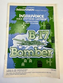 Intellivision Intellivoice Voice Synthesis Module w/ B-17 & Space Spartans Games