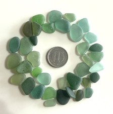green mix sea glass from Japan Surf-Tumbled Beach Glass