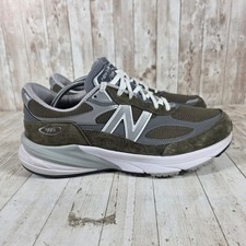 New Balance 990v6 Made in USA Olive Grey Mens 11 Wide 2E U990OG6 Sneaker