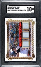 2021 Leaf Art Of Sport Eddie Murray SGC 10 Game Used Jersey Relic /35