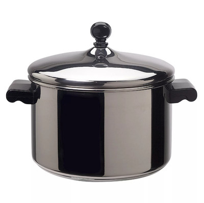 Farberware Classic Polished Stainless Steel Covered Saucepot 4 Quart
