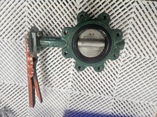 Center Line 55 Series 200 4" Lug Butterfly Valve 316SS Disc x Cast Iron Frame