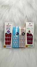 Kiss Press-On & imPRESS Nails - Lot Of 4 - NEW * No Glue Needed * Squoval BNIB