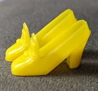 Vintage Barbie Doll Pilgrim Shoes Yellow Japan Francie Pretty Mattel
