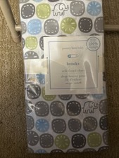 Organic Baby Fitted Crib Sheet Circle Elephants NWT in Packaging Pottery Barn
