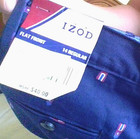 NWT Izod Navy Lighthouse Boys 14 Flat Front Pants Fun Playful Nautical Vacation — photo 1