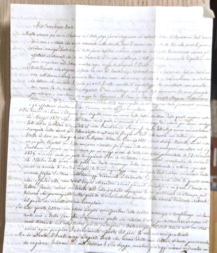 Naples--Le Havre, FR-- NYC--Dr./Rev. Sam. Farmar Jarvis, Middleton, CN, US/1840 - Image 3 of 4