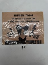 Elizabeth Taylor Sizzles Cat on a Hot Tin Roof Butterfield 8 Promo Sign