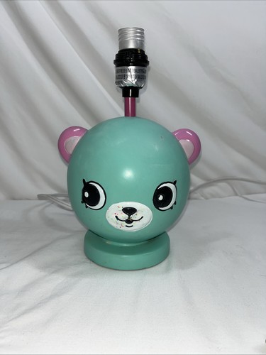 Shopkins Happy Places Aqua/Teal Teddy Bear Bedroom Light Lamp