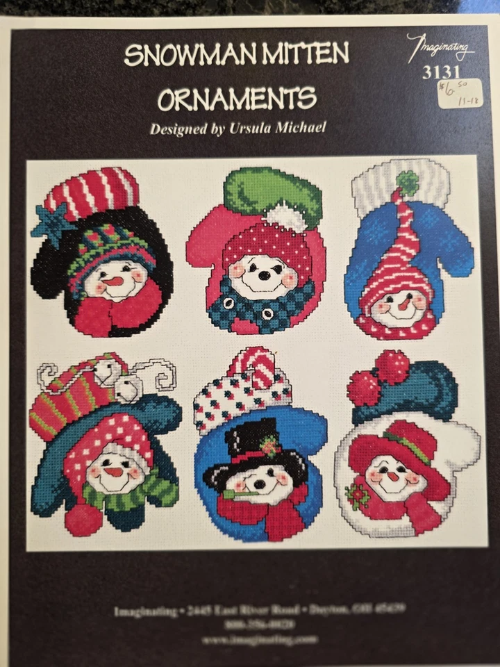 2 Winter & Snowmen Cross Stitch Charts by Imaginating - Image 3 of 3