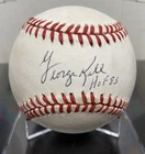 GEORGE KELL Signed Auto OAL Baseball "HOF 83" Inscription & Ball Cube Display