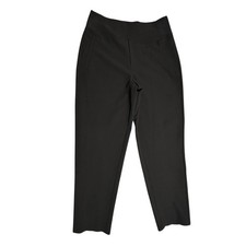 Athleta Brooklyn Ankle Pants In Black High Rise Zip Pockets Sz.6 Athlesiure