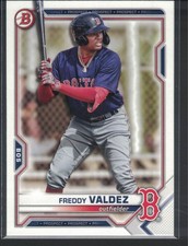 2021 Bowman Draft - Freddy Valdez #BD-96 Red Sox