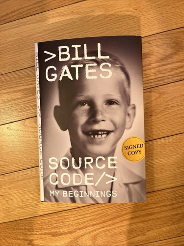 Bill Gates Autographed SIGNED Source Code 1st Edition 2025 Memoir Microsoft