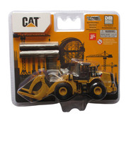 Caterpillar 950M Wheel Loader Log Fork Diecast Masters 1:64 Scale Vehicle 5"