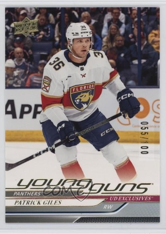 2024-25 Upper Deck Series 2 Young Guns Exclusives 55/100 Patrick Giles #476 17p7