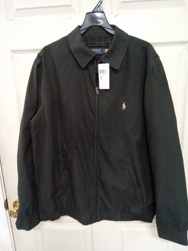 Mens Vintage Polo Ralph Lauren Black Jacket Size LT 282