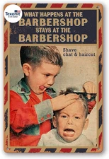 Barber Sign Barbershop Wall Poster Vintage Barber Shop Metal Tin Signs Barber Sh