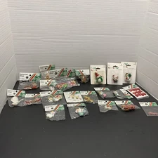 VTG Christmas Ornament Miniatures Lot 22 Seasonal Shop Santa Angel Assorted