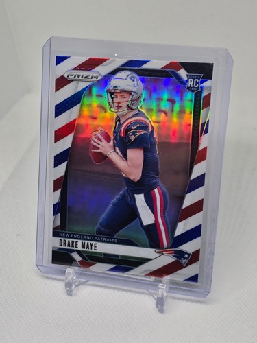 🔥✨2024 Drake Maye Prizm Rookie Red White Blue Prizm #329 Patriots🔥✨INVEST! - Picture 1 of 2