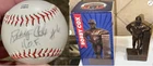 ($600) Bobby Cox Hall Of Fame Hand Signed Baseball w/Case & Bronze Statue & Box