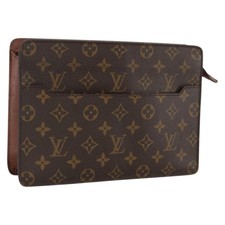 LOUIS VUITTON Monogram Pochette Homme Clutch Bag M51795 LV Auth BA11096