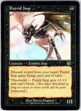 Putrid Imp 77 C Torment Magic the Gathering MTG LP