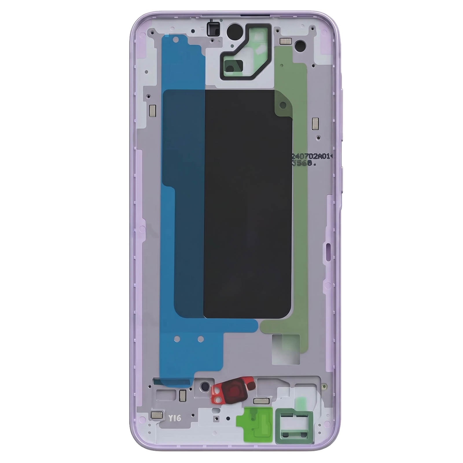 Châssis central violet pour Galaxy A35 pour retrouver un smartphone comme neuf au quotidien